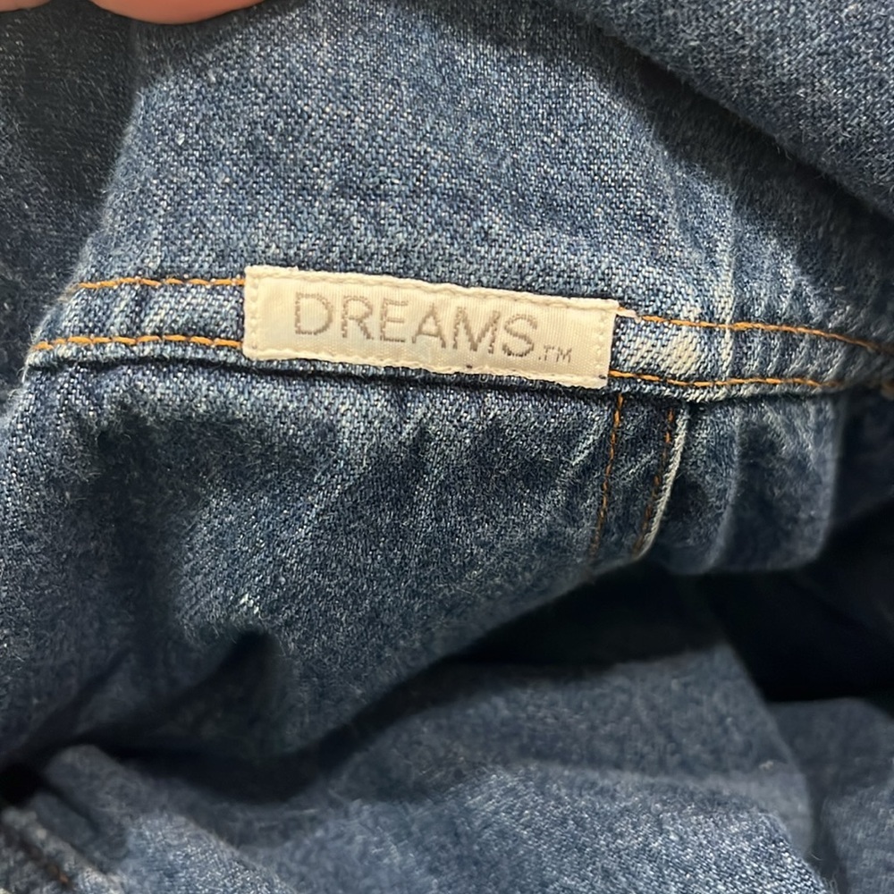 Hand embroidered Dreams custom Blue Denim Mechanic Jumpsuit Coveralls - Picture 12 of 12